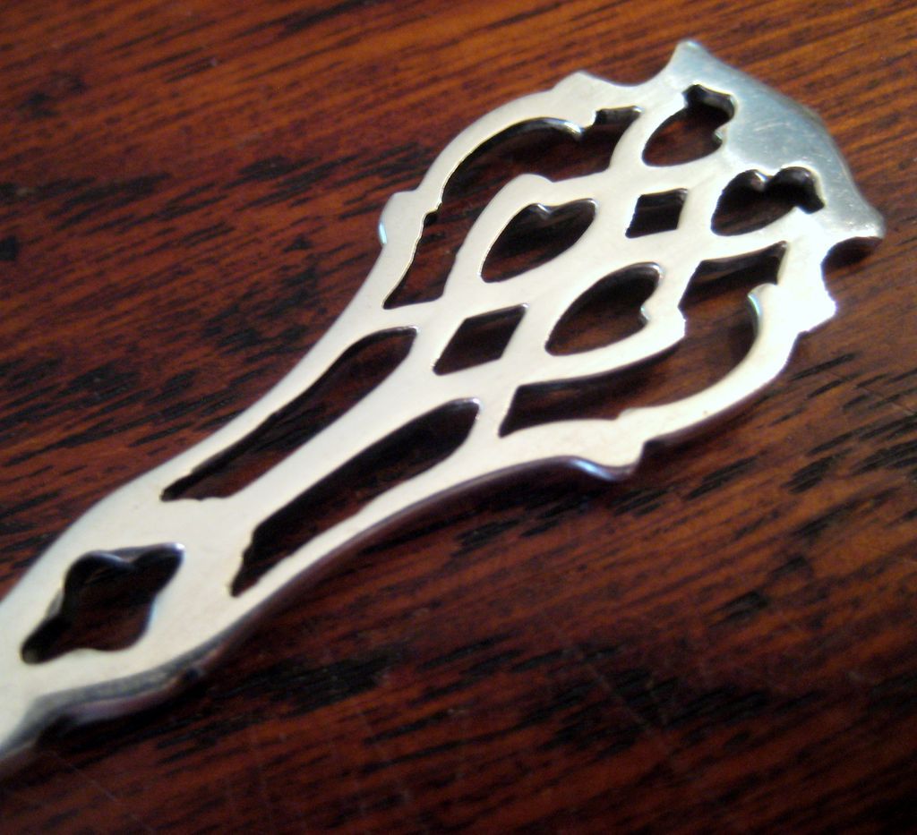 Antique Sterling Silver Sardine Fork By Rogers, Lunt & Bowlen, Circa 1910 Antique Sterling Silver Sardine Fork By Rogers, Lunt & Bowlen, Circa 1910