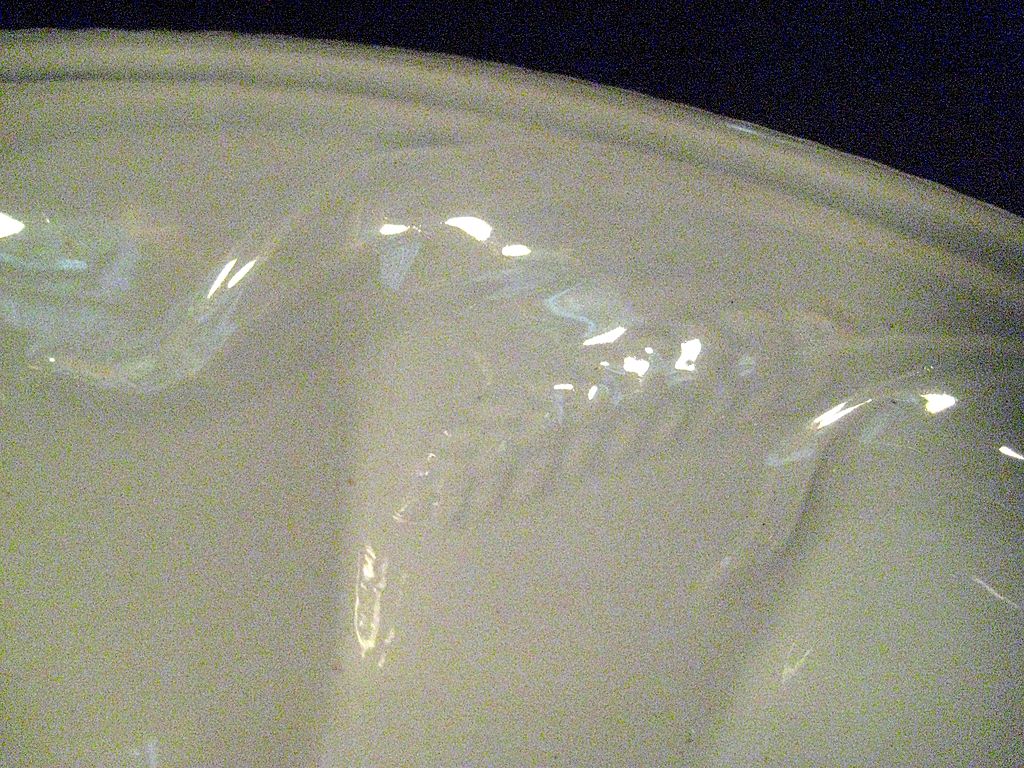 Large 19th Century Ironstone Bowl By Elsmore & Forster, Dated 1859 Large 19th Century Ironstone Bowl By Elsmore & Forster, Dated 1859