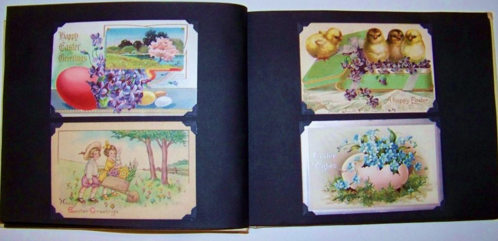 Vintage 1930--40's Little Girl's Post Card Collection Book of "Easter" 33 Post Cards Vintage 1930--40's Little Girl's Post Card Collection Book of "Easter" 33 Post Cards