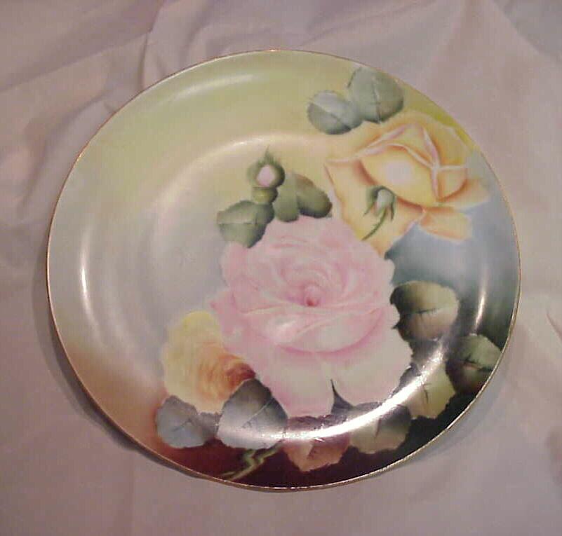 Vintage 1900's D'Arcy's Studios on Haviland "Pink & Yellow Roses" 9-1/2" Plate Vintage 1900's D'Arcy's Studios on Haviland "Pink & Yellow Roses" 9-1/2" Plate