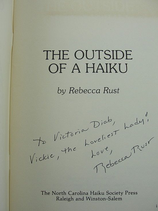 AUTOGRAPHED Haiku Book Presentation Copy AUTOGRAPHED Haiku Book Presentation Copy