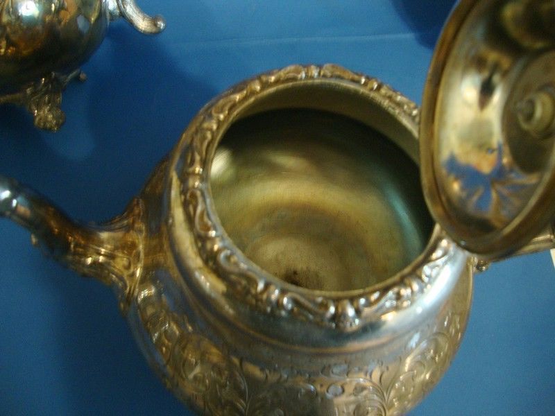Cooper Bros & Sons sheffield Silverplate 4 pc tea coffee set Cooper Bros & Sons sheffield Silverplate 4 pc tea coffee set