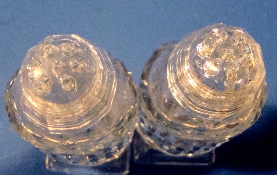 American Brilliant cut glass salt and pepper shakers American Brilliant cut glass salt and pepper shakers