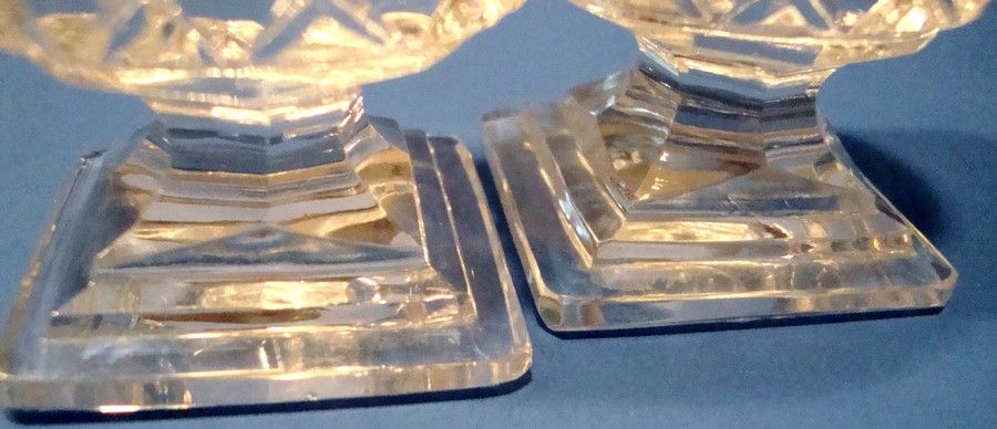 American Brilliant cut glass salt and pepper shakers American Brilliant cut glass salt and pepper shakers