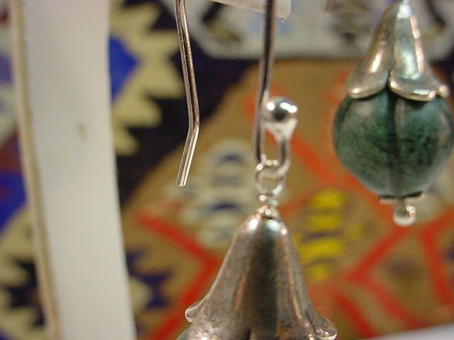 Sterling Green Melon Pierced Earring Sterling Green Melon Pierced Earring