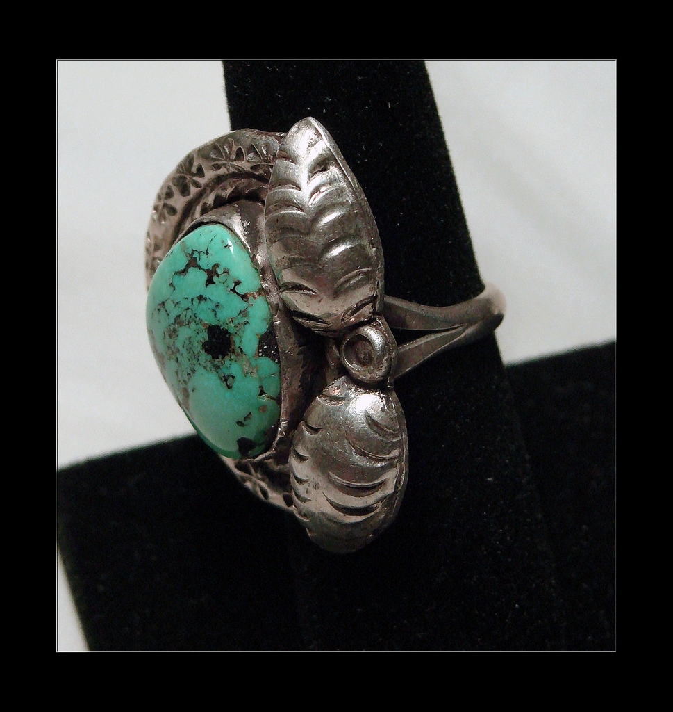 Turquoise and Sterling Ring Turquoise and Sterling Ring