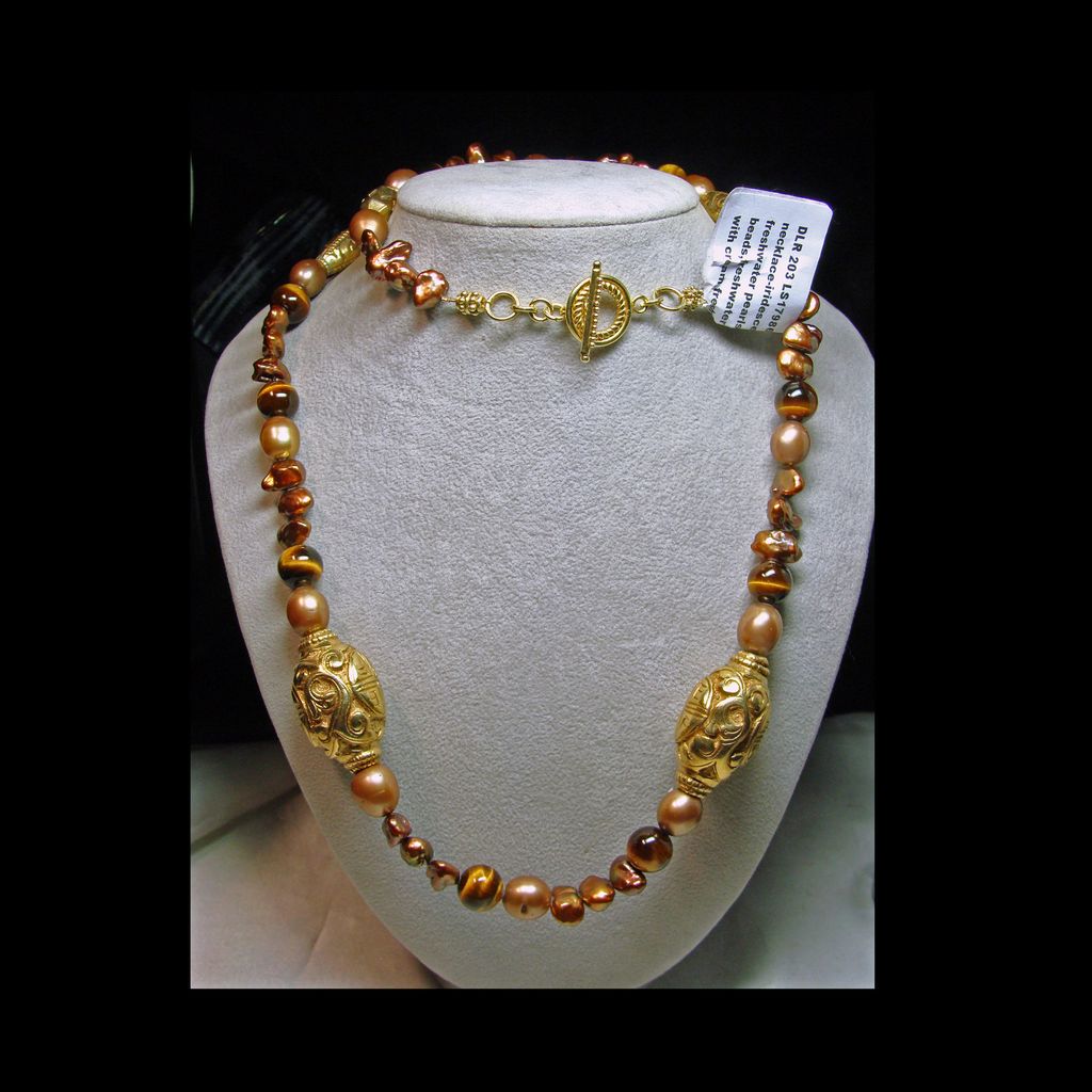 Bronze, Copper, Gold Color Vermeil Necklace Bronze, Copper, Gold Color Vermeil Necklace