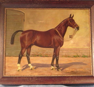 Oil Painting Race Horse by Wilhelm Westerop Oil Painting Race Horse by Wilhelm Westerop