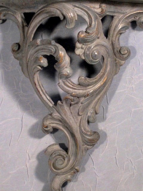 Pair Vintage Faux Painted Wall Brackets Shelves Pair Vintage Faux Painted Wall Brackets Shelves
