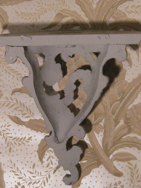 Pair Vintage Faux Painted Wall Brackets Shelves Pair Vintage Faux Painted Wall Brackets Shelves