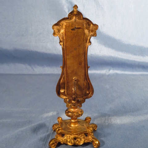 Art Nouveau ornate gilded bronze thermometer Art Nouveau ornate gilded bronze thermometer