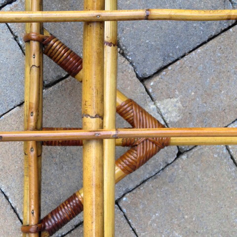 Art Deco Bamboo Chaise Lounge Chair Art Deco Bamboo Chaise Lounge Chair