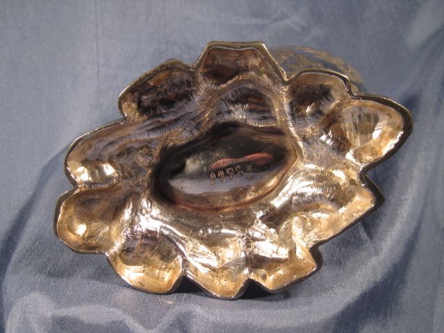 High Relief Silverplated Nautilus Spoon Warmer by Atkin Brothers High Relief Silverplated Nautilus Spoon Warmer by Atkin Brothers