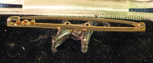 9ct Gold Terrier Dog Bar Pin Brooch 9ct Gold Terrier Dog Bar Pin Brooch