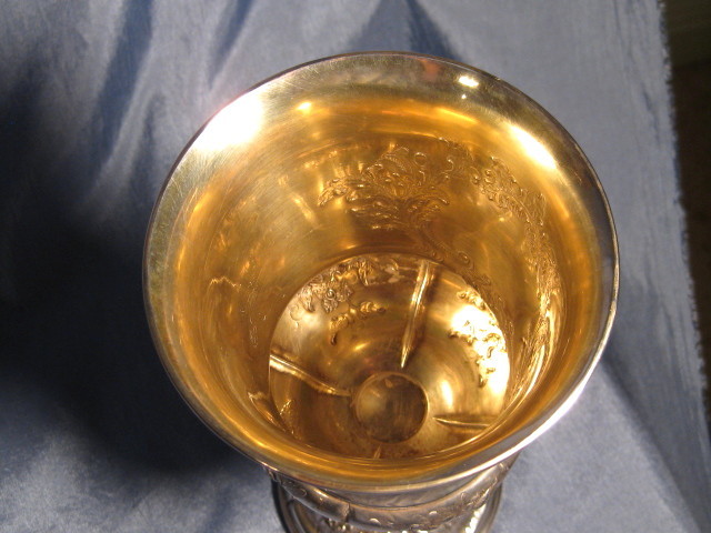 Commemorative German Silver Goblet Dated November 5, 1851 Commemorative German Silver Goblet Dated November 5, 1851