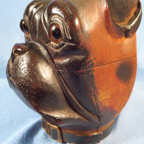 Antique Black Forest Boxer Dog Inkwell Antique Black Forest Boxer Dog Inkwell