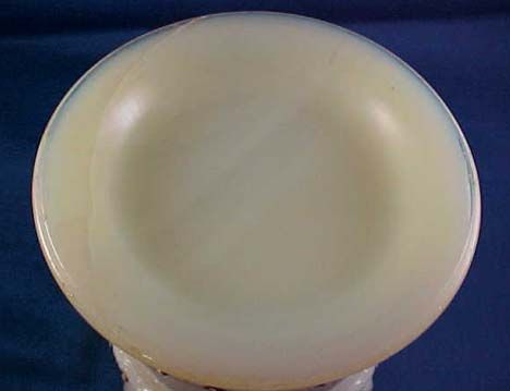 Heisey Roses Ring Band Custard Spooner c. 1900 Heisey Roses Ring Band Custard Spooner c. 1900