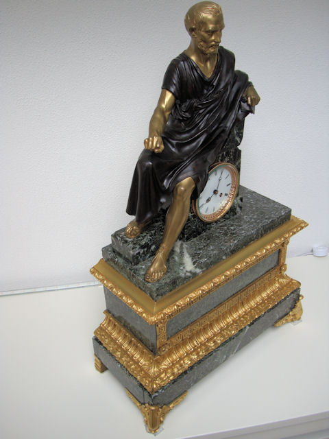 A Giant French Marble And Gilt,- Bronze Mantel Clock From Period C1855. A Giant French Marble And Gilt,- Bronze Mantel Clock From Period C1855.