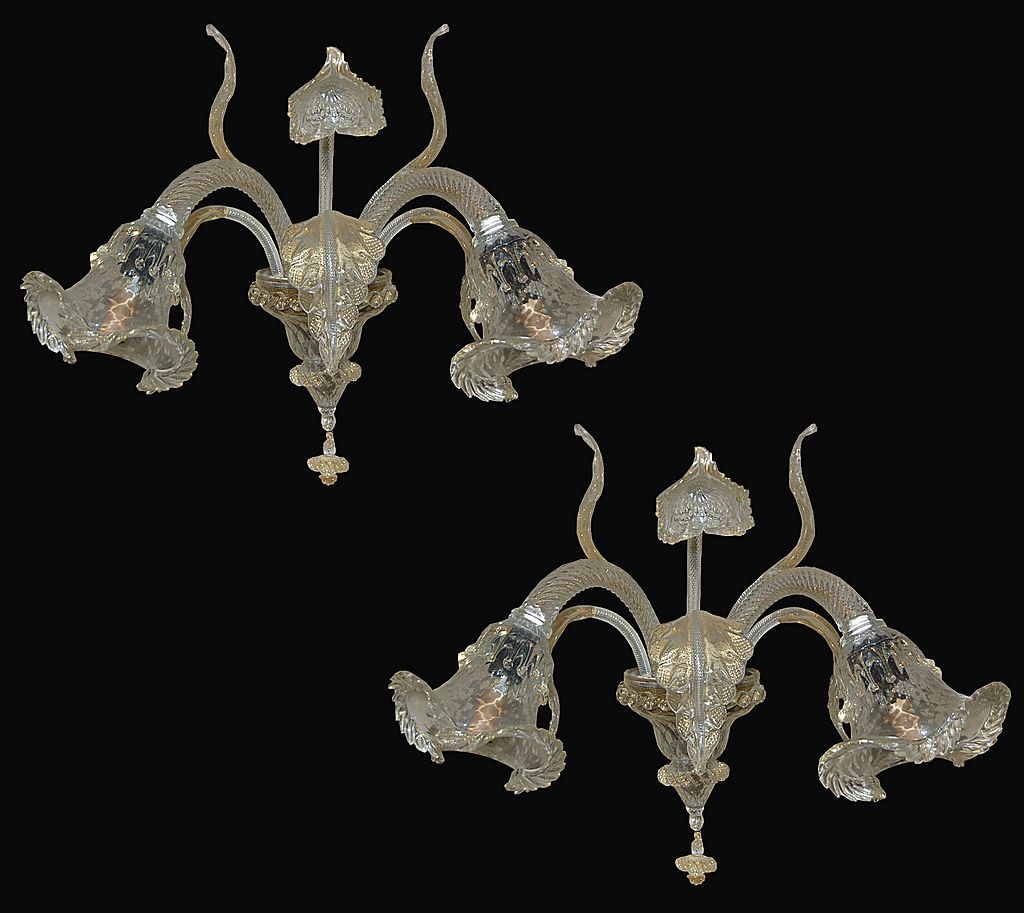 Pair of Murano Glass Sconce Pair of Murano Glass Sconce