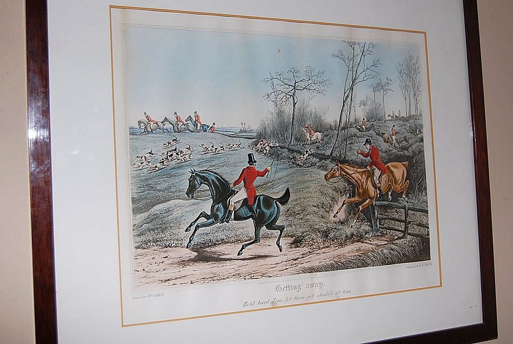 Pair of English Fox Hunting Engravings Pair of English Fox Hunting Engravings