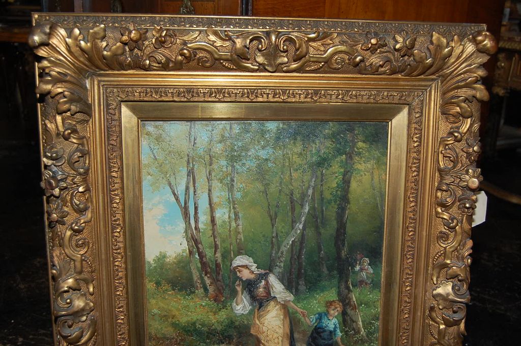 Framed Oil On Canvas Framed Oil On Canvas