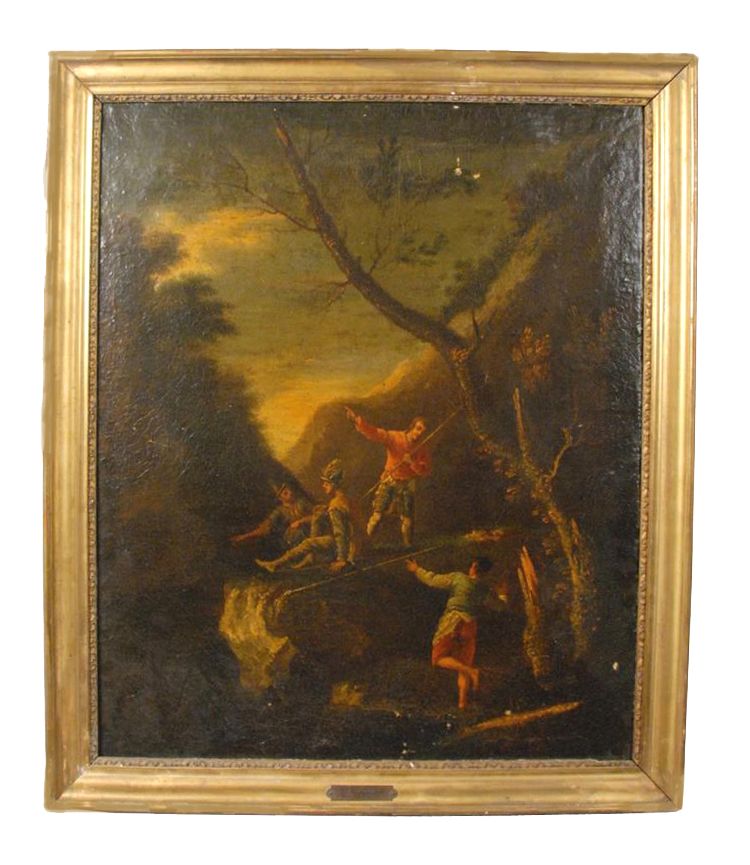 Italian Oil On Canvas Italian Oil On Canvas