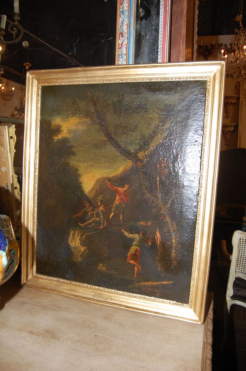 Italian Oil On Canvas Italian Oil On Canvas