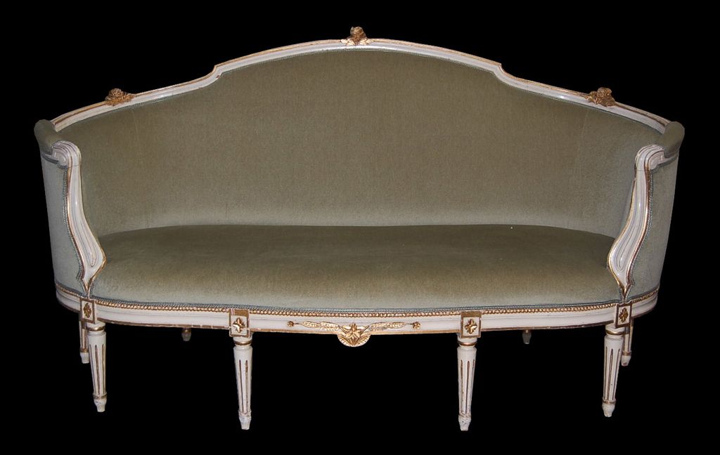 French Louis XVI Painted Sofa French Louis XVI Painted Sofa