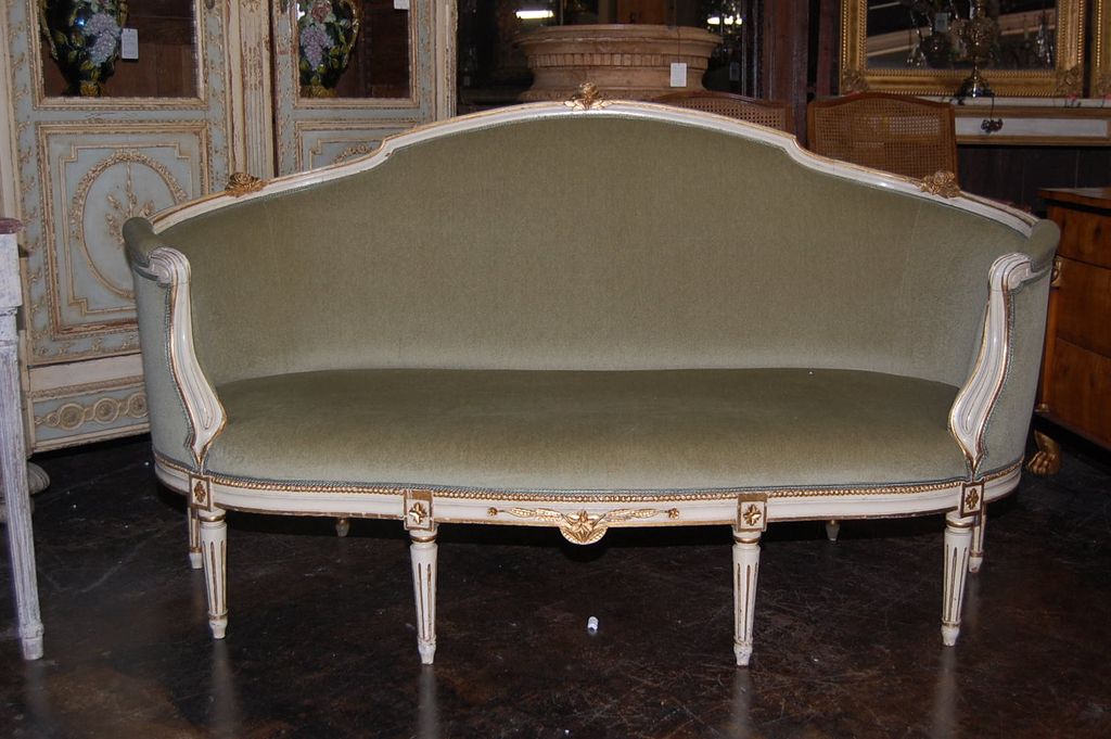 French Louis XVI Painted Sofa French Louis XVI Painted Sofa