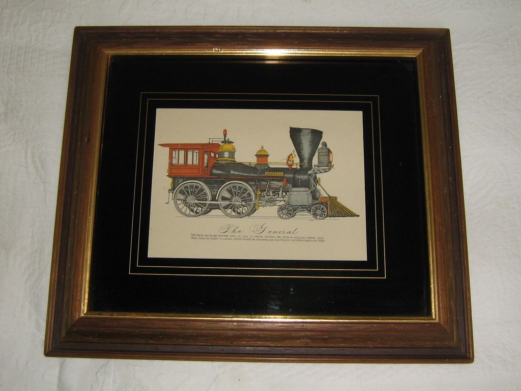1980's Era Print of "The General" Train Engine from Civil War History 1980's Era Print of "The General" Train Engine from Civil War History