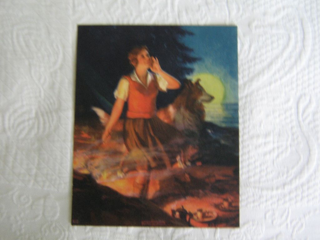 Vintage Prints~ Set of 4~ Children with Pets~ Lithographs ca" 1930's Vintage Prints~ Set of 4~ Children with Pets~ Lithographs ca" 1930's