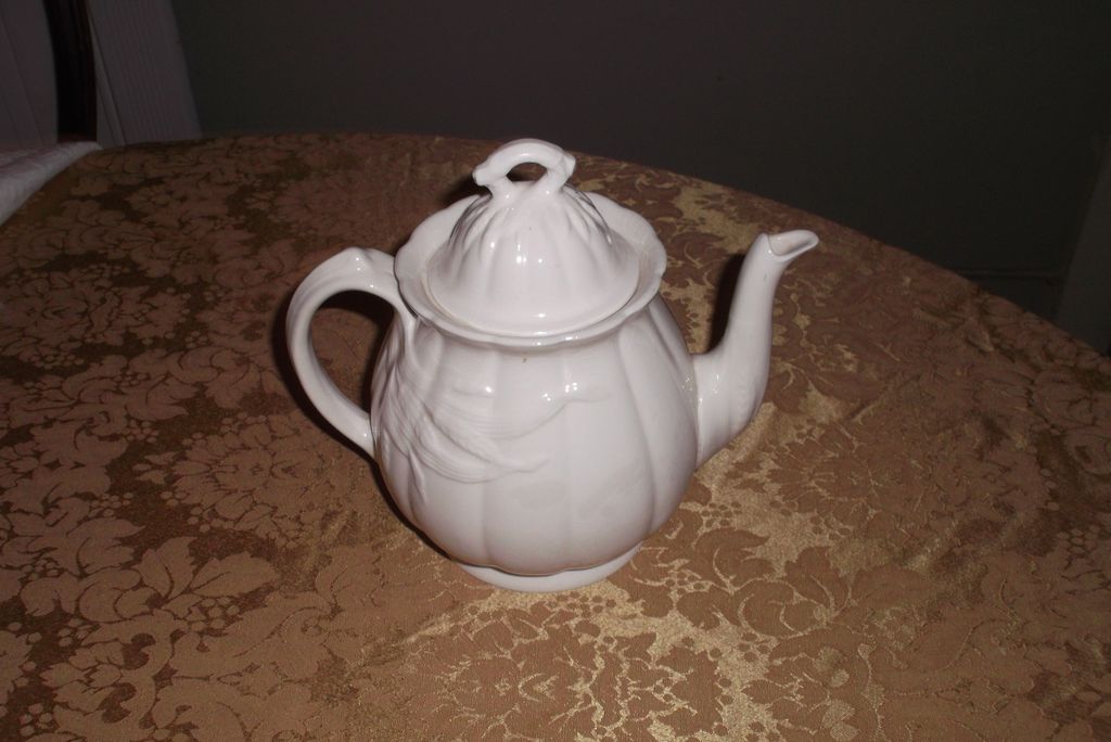 Wm. Adams & Sons Ironstone Teapot~ Wheat Motif ~ A vintage Beauty Wm. Adams & Sons Ironstone Teapot~ Wheat Motif ~ A vintage Beauty