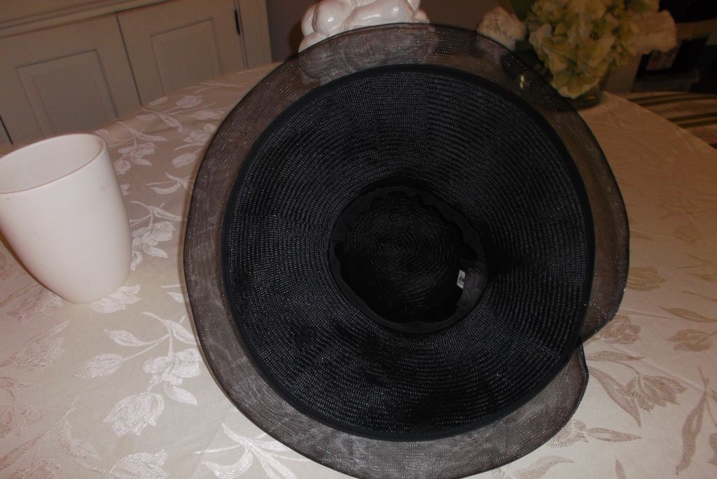 Vintage Elegant Summer Straw Ladies Hat~ Gorgeous~ Size 22 Plaza Suite Vintage Elegant Summer Straw Ladies Hat~ Gorgeous~ Size 22 Plaza Suite