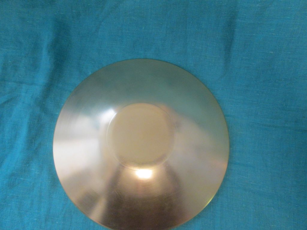 Mid Century Mosiac Dish Aluminum Backed 9-1/4" Mid Century Mosiac Dish Aluminum Backed 9-1/4"