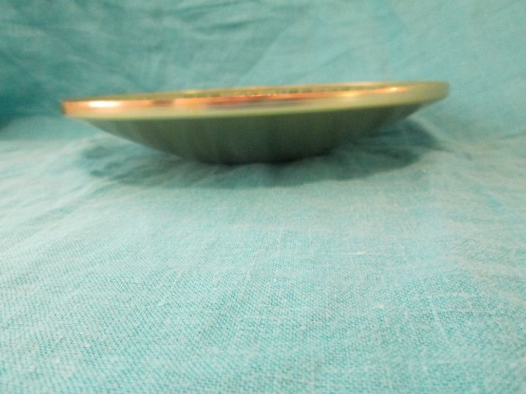 Mid Century Mosiac Dish Aluminum Backed 9-1/4" Mid Century Mosiac Dish Aluminum Backed 9-1/4"