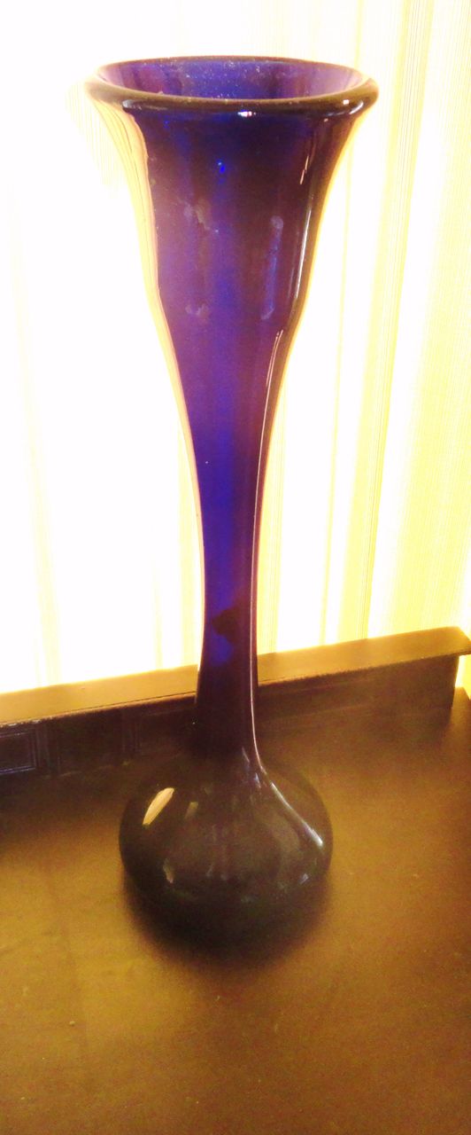 Hand Blown Cobalt Blue Unusual Antique Vase - GREATLY REDUCED! Hand Blown Cobalt Blue Unusual Antique Vase - GREATLY REDUCED!