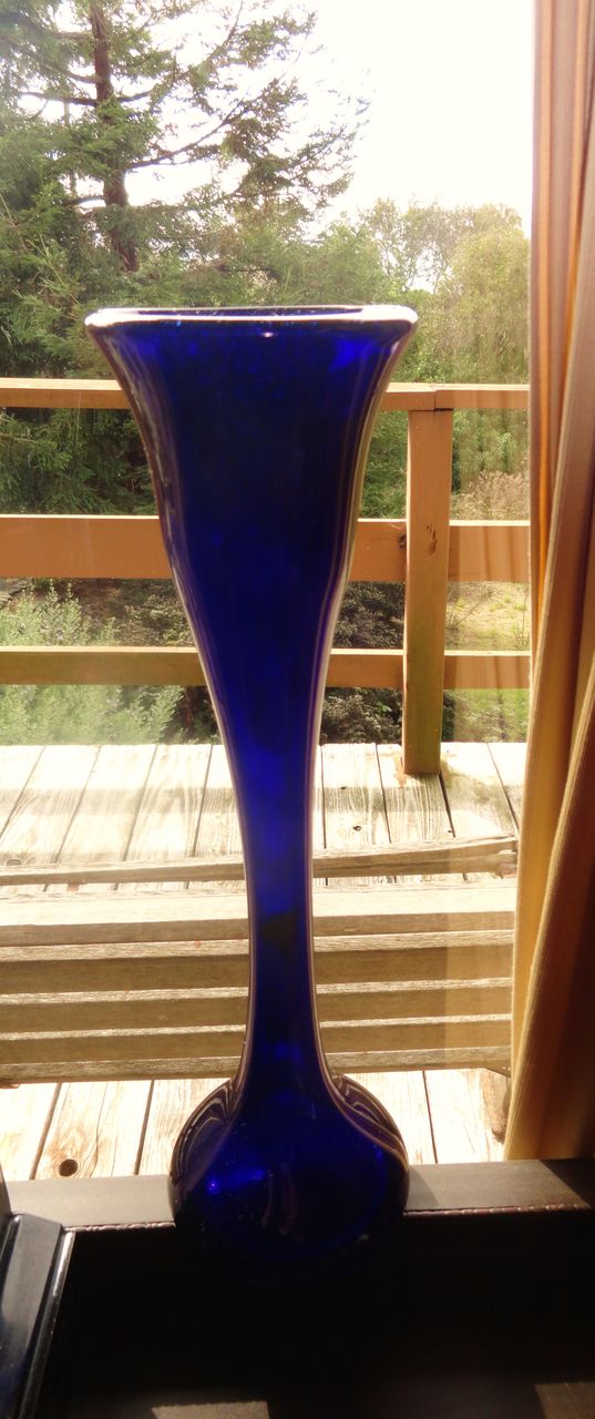 Hand Blown Cobalt Blue Unusual Antique Vase - GREATLY REDUCED! Hand Blown Cobalt Blue Unusual Antique Vase - GREATLY REDUCED!