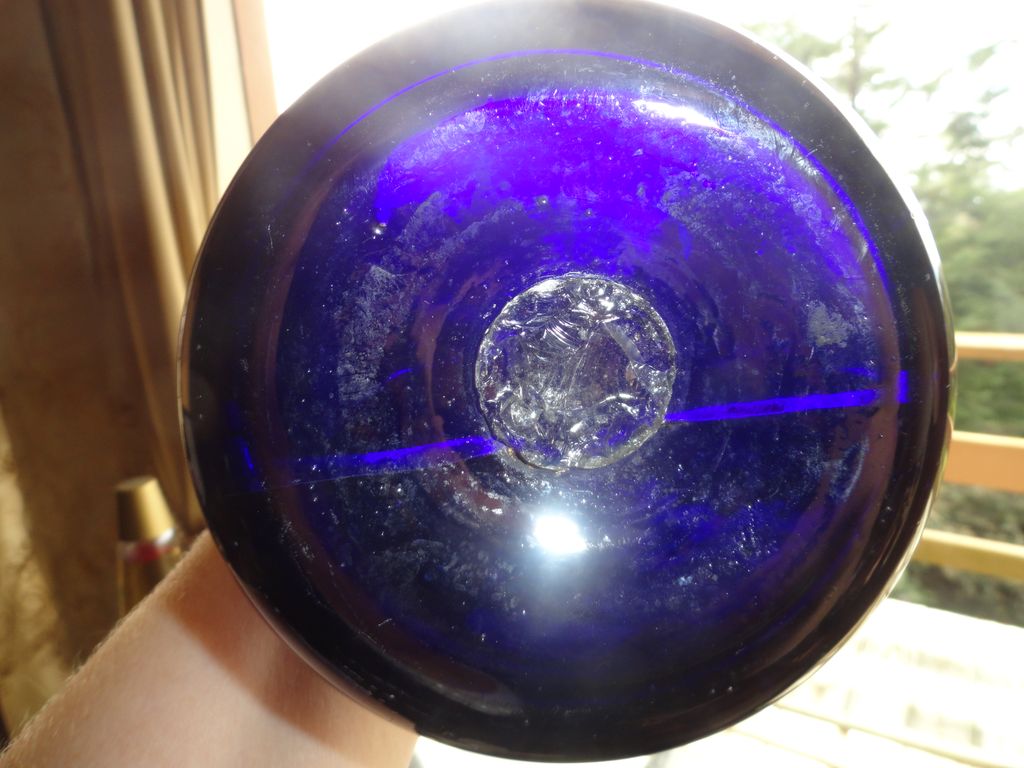 Hand Blown Cobalt Blue Unusual Antique Vase - GREATLY REDUCED! Hand Blown Cobalt Blue Unusual Antique Vase - GREATLY REDUCED!