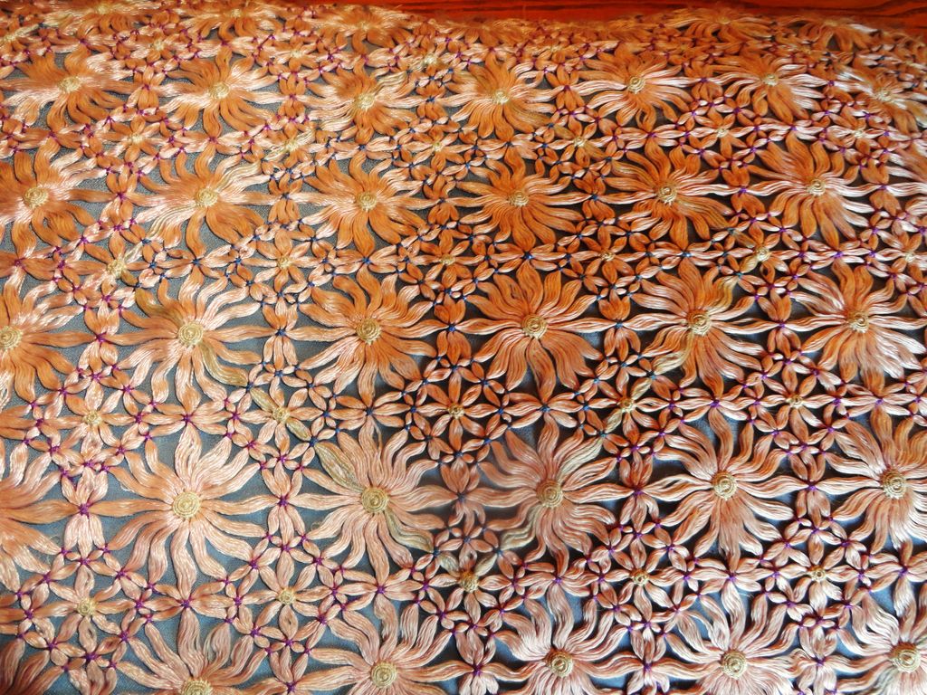 Exquisite Antique Silk Embroidered Pillow - Circa Early 1900's Exquisite Antique Silk Embroidered Pillow - Circa Early 1900's