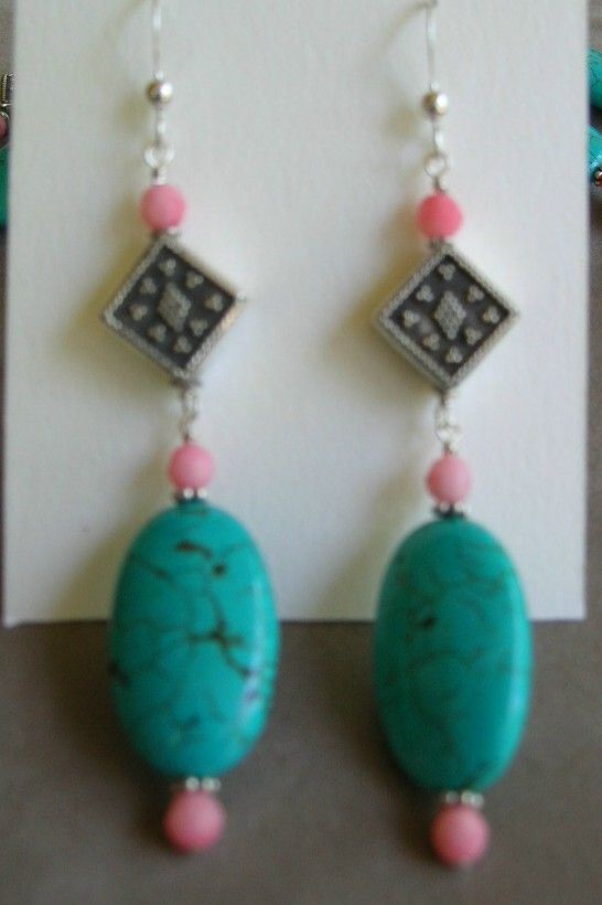 Turquoise, Coral and Abalone Necklace Turquoise, Coral and Abalone Necklace