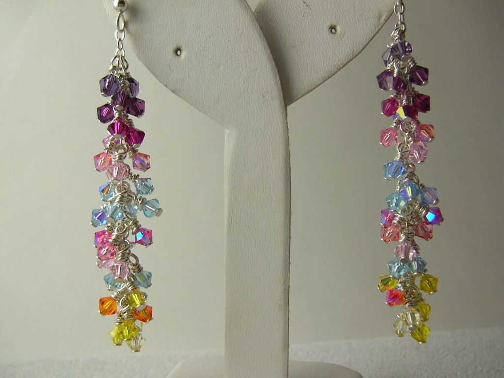 Maui Sunset Swarovski Crystal Earrings Maui Sunset Swarovski Crystal Earrings