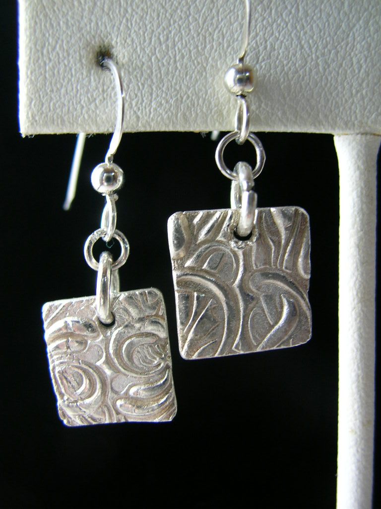 Silver Square Earrings Silver Square Earrings