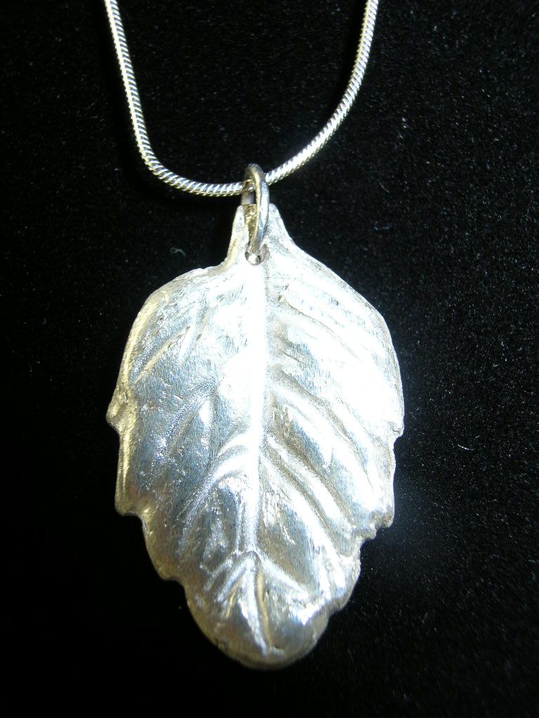 Silver Leaf Necklace Silver Leaf Necklace