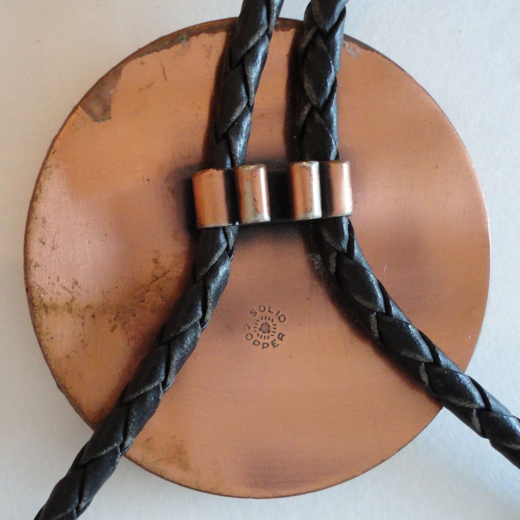BELL TRADING POST Native American Bolo Tie ~ Copper ~ Turquoise BELL TRADING POST Native American Bolo Tie ~ Copper ~ Turquoise