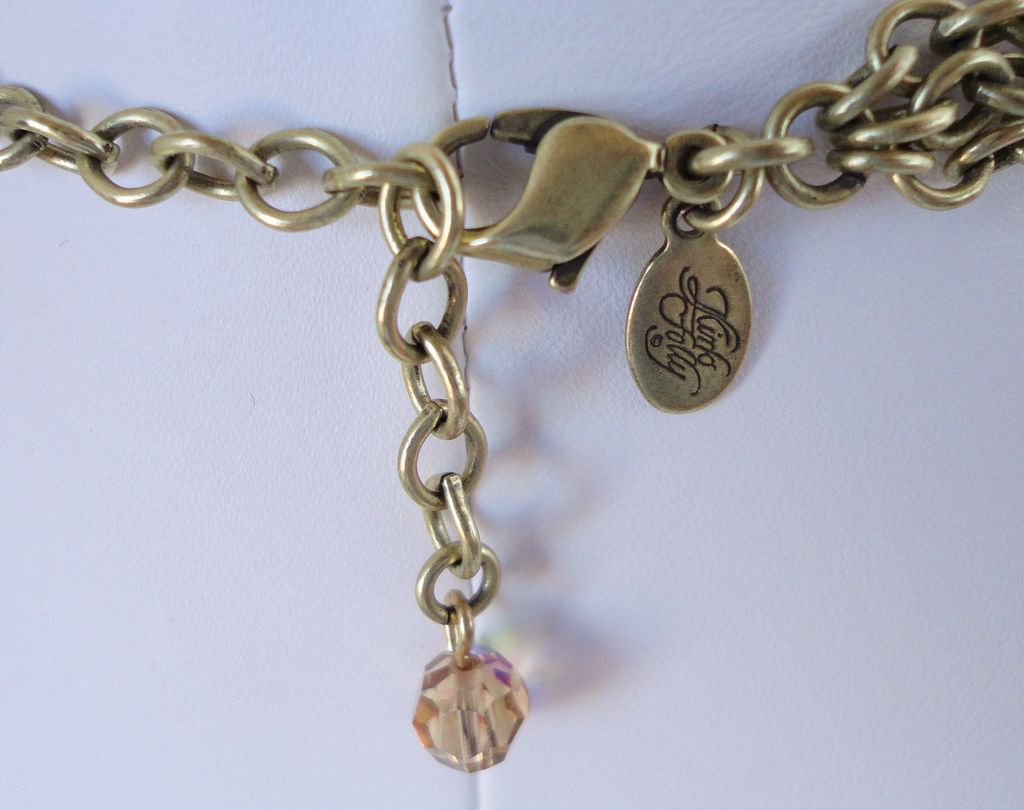 KIRKS FOLLY Gold Tone, AB Crystal Beads & Rhinestone Necklace KIRKS FOLLY Gold Tone, AB Crystal Beads & Rhinestone Necklace