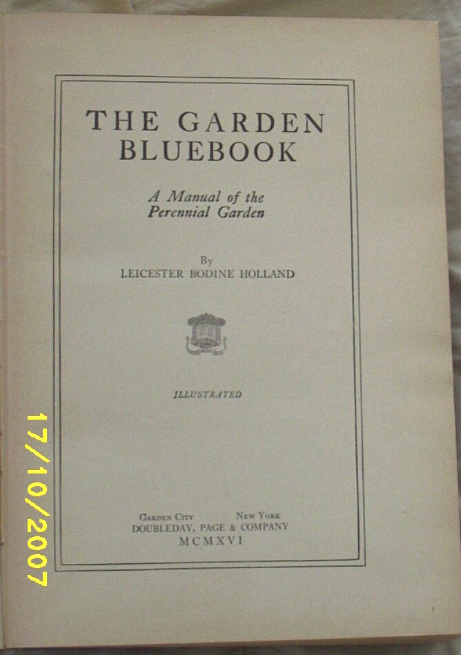 Item ID: BOOK GARDEN BLUEBOOK-2263 In Shop's Backroom Item ID: BOOK GARDEN BLUEBOOK-2263 In Shop's Backroom