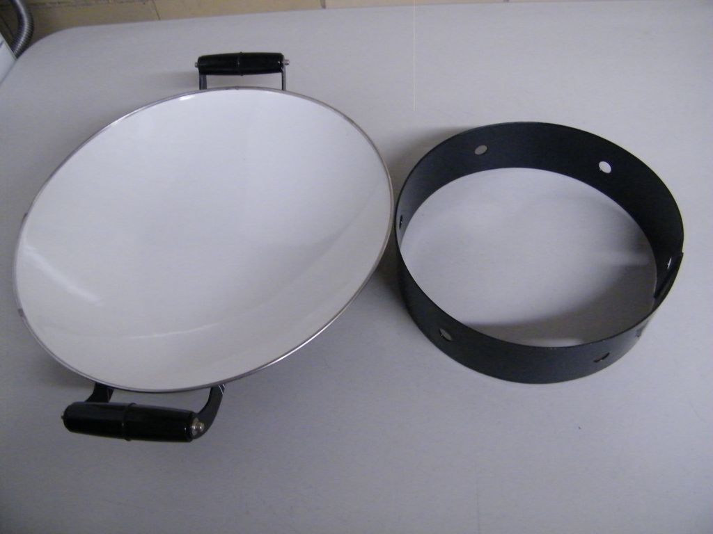 SWIRL / Confetti Enamelware WOK Set..1950's..Black / White..NOS SWIRL / Confetti Enamelware WOK Set..1950's..Black / White..NOS