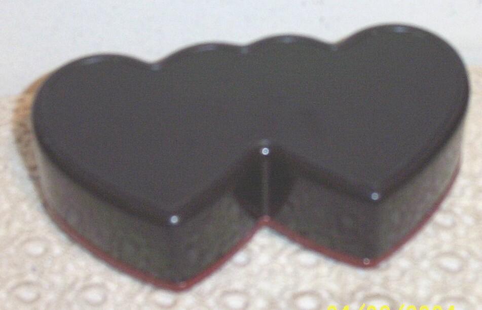 Twin Heart Shaped Plastic Box...Sweet Memories...Multi-Layred Hong Kong Twin Heart Shaped Plastic Box...Sweet Memories...Multi-Layred Hong Kong