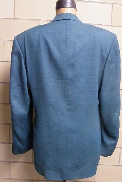 JHANE BARNES Men's Wool Jacket In Teal..Neiman Marcus Label..Size 42L.. Excellent Condition JHANE BARNES Men's Wool Jacket In Teal..Neiman Marcus Label..Size 42L.. Excellent Condition