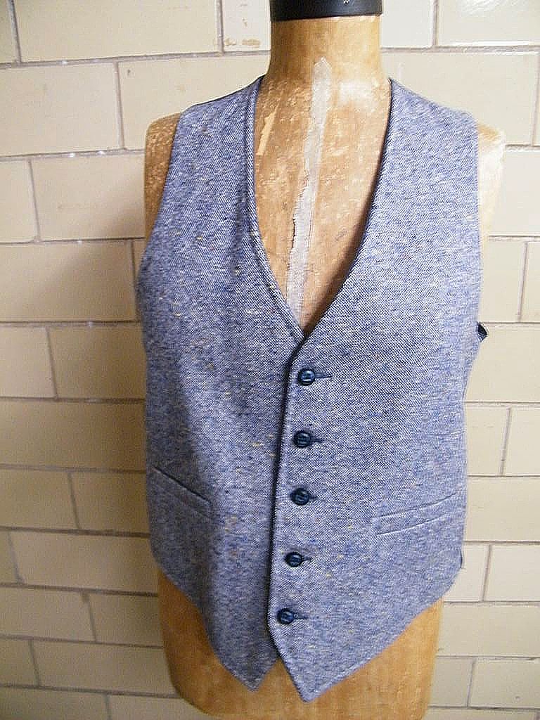 Classic Tweed Men's Sports Coat Jacket With Matching Reversible Vest..Palm Beach..Size 42 Classic Tweed Men's Sports Coat Jacket With Matching Reversible Vest..Palm Beach..Size 42